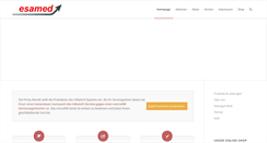 Desktop Screenshot of esamed.de